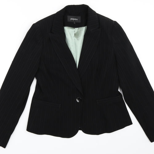 Papaya Womens Black   Jacket Blazer Size 12