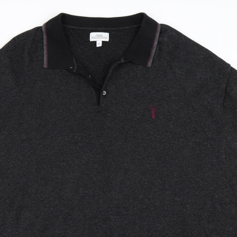 NEXT Mens Black    Polo Size 3XL
