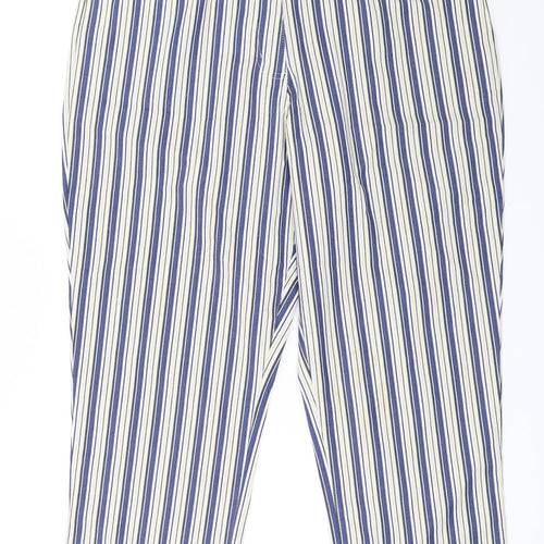 Cocoon Womens Beige Striped  Trousers  Size 16 L25 in