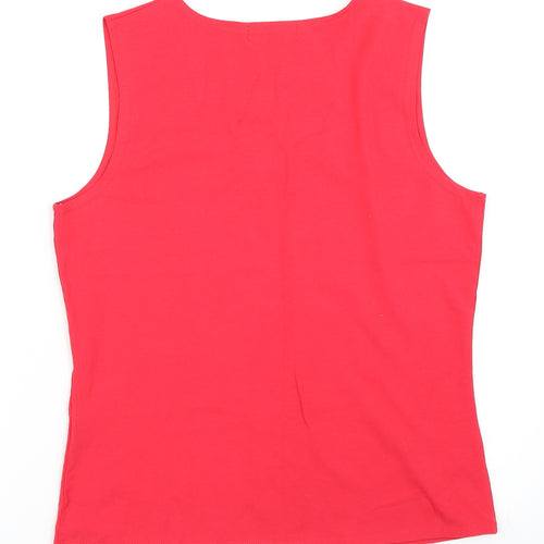 Sydney Easton Womens Pink   Basic Tank Size M