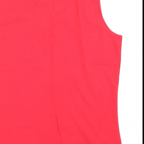 Sydney Easton Womens Pink   Basic Tank Size M