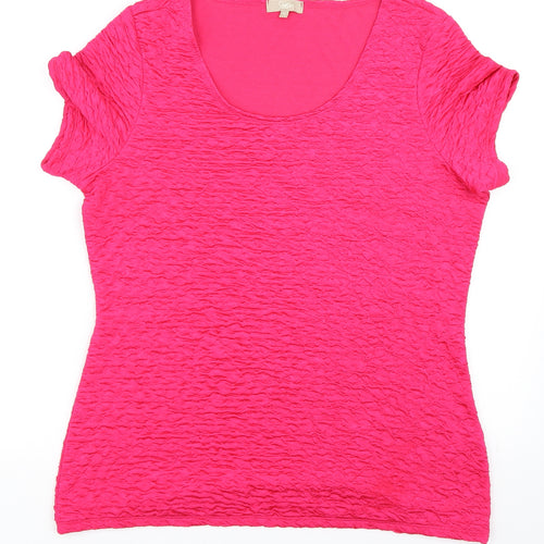 Soon Womens Pink   Basic T-Shirt Size 16