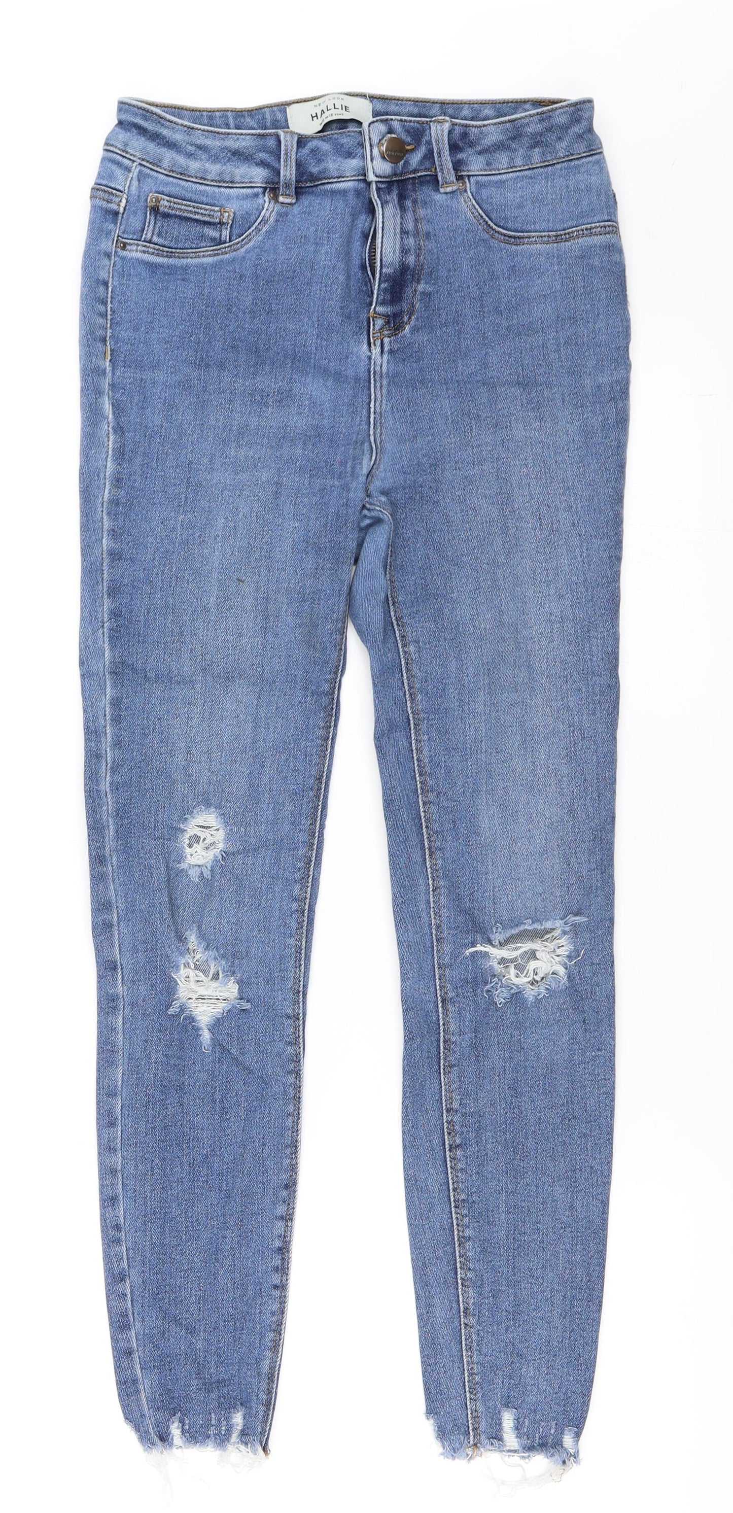 New Look Womens Blue  Denim Skinny Jeans Size 10 L26 in - hallie jeans