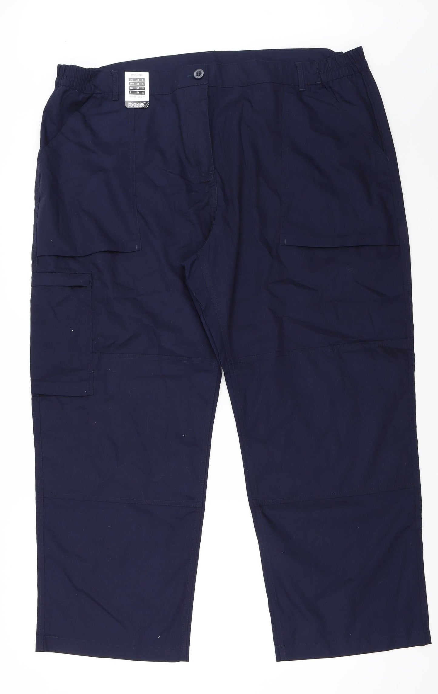 Regatta Womens Blue   Cargo Trousers Size 22 L27 in