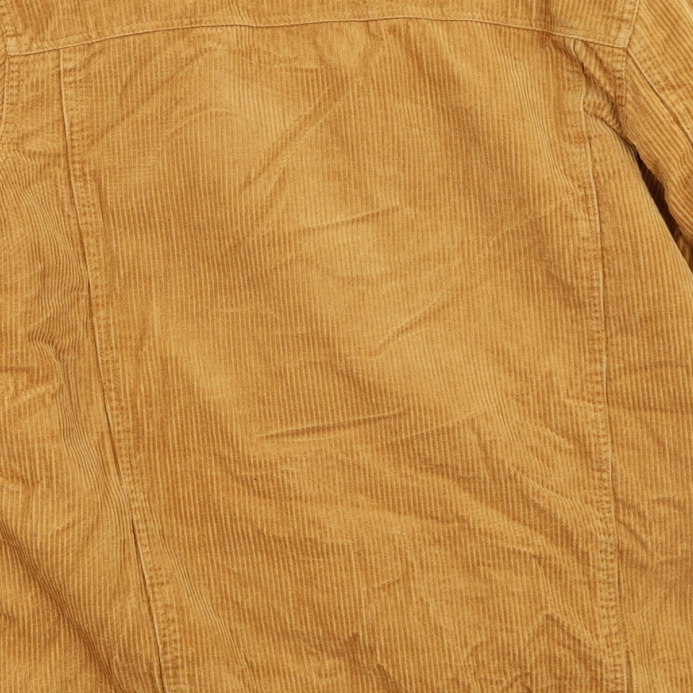 Primark Womens Beige  Corduroy Jacket Coat Size 8