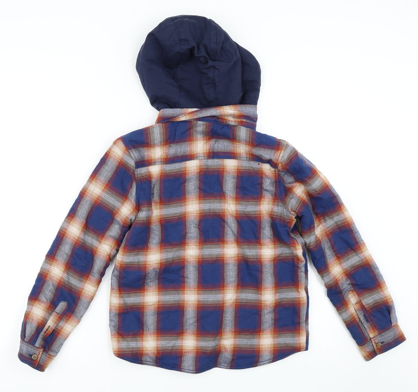 F&F Boys Blue Check  Shirt Jacket Jacket Size 9-10 Years
