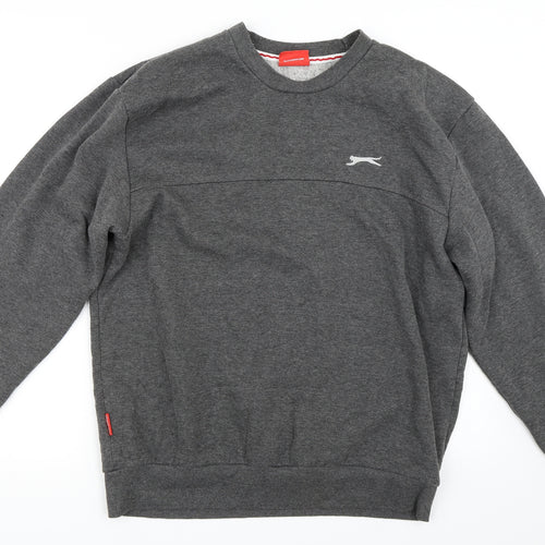 Slazenger Mens Grey   Pullover Sweatshirt Size L