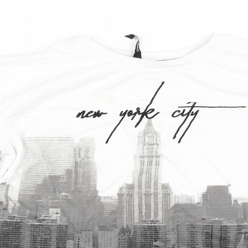 George Boys White   Basic T-Shirt Size 13-14 Years  - new york