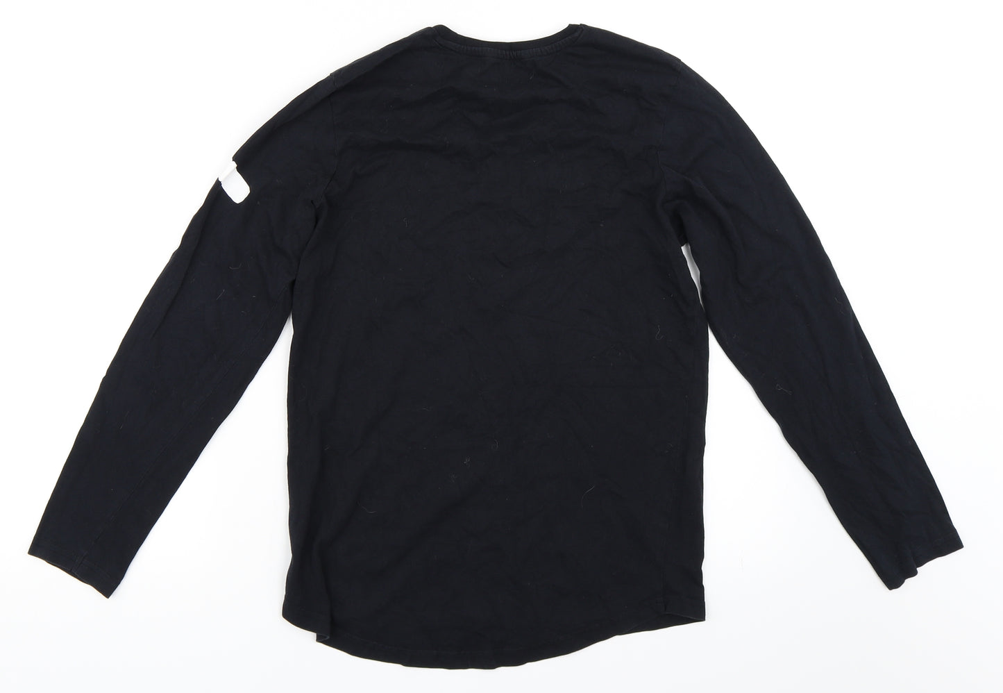 George Boys Black   Basic T-Shirt Size 13-14 Years