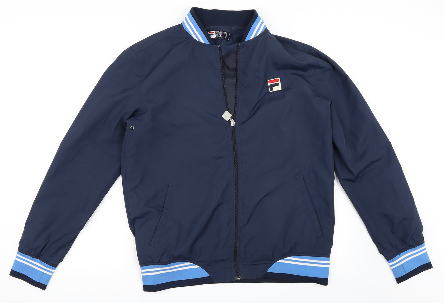 FILA Mens Blue   Bomber Jacket Jacket Size M