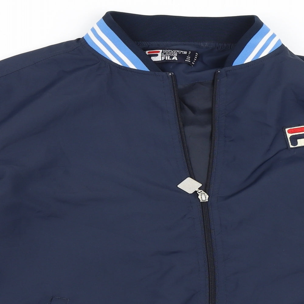FILA Mens Blue   Bomber Jacket Jacket Size M