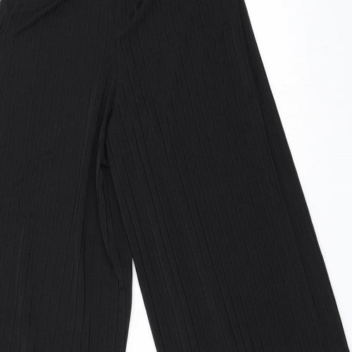 Boohoo Womens Black   Cropped Trousers Size 8  - Culotte