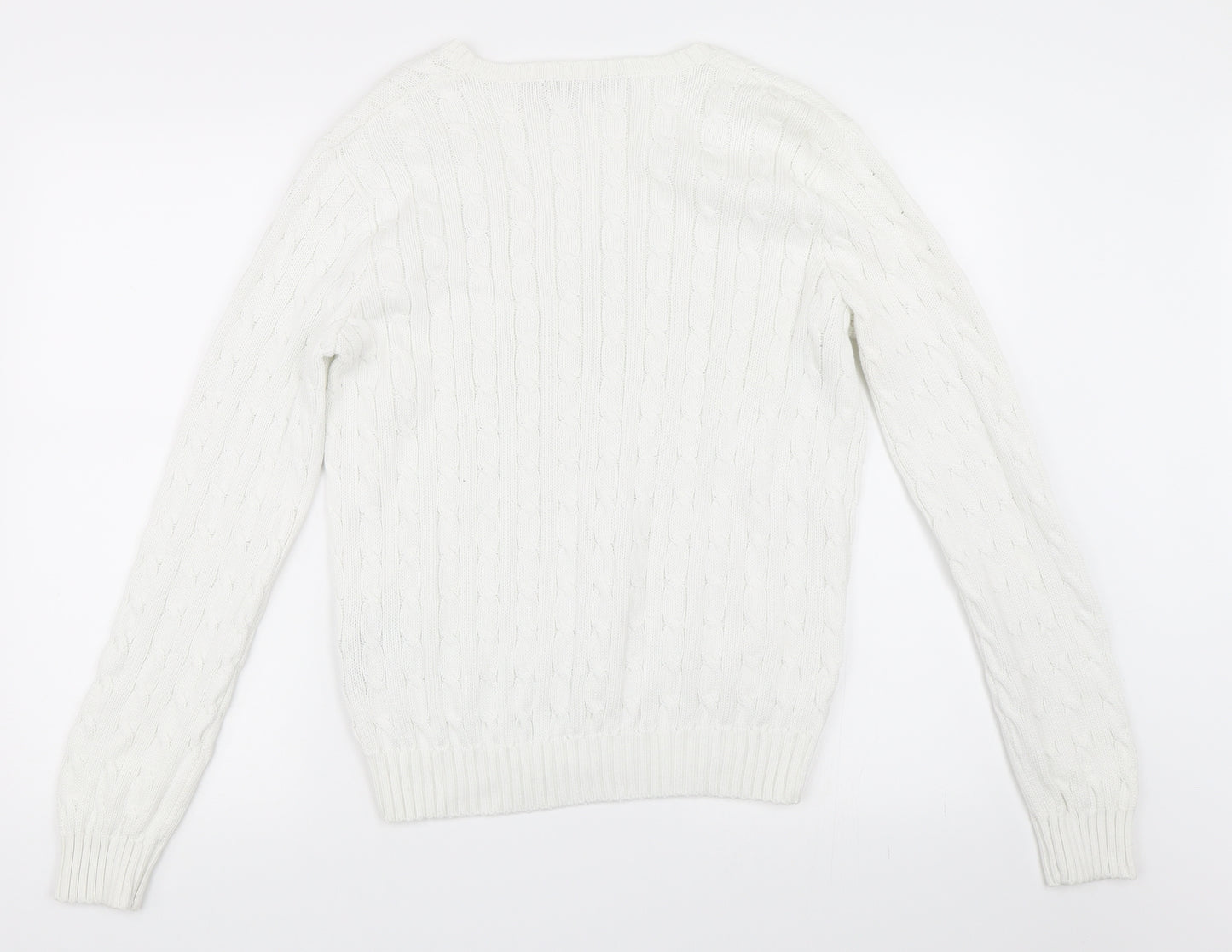 Ralph Lauren Sport Womens White   Pullover Jumper Size XL