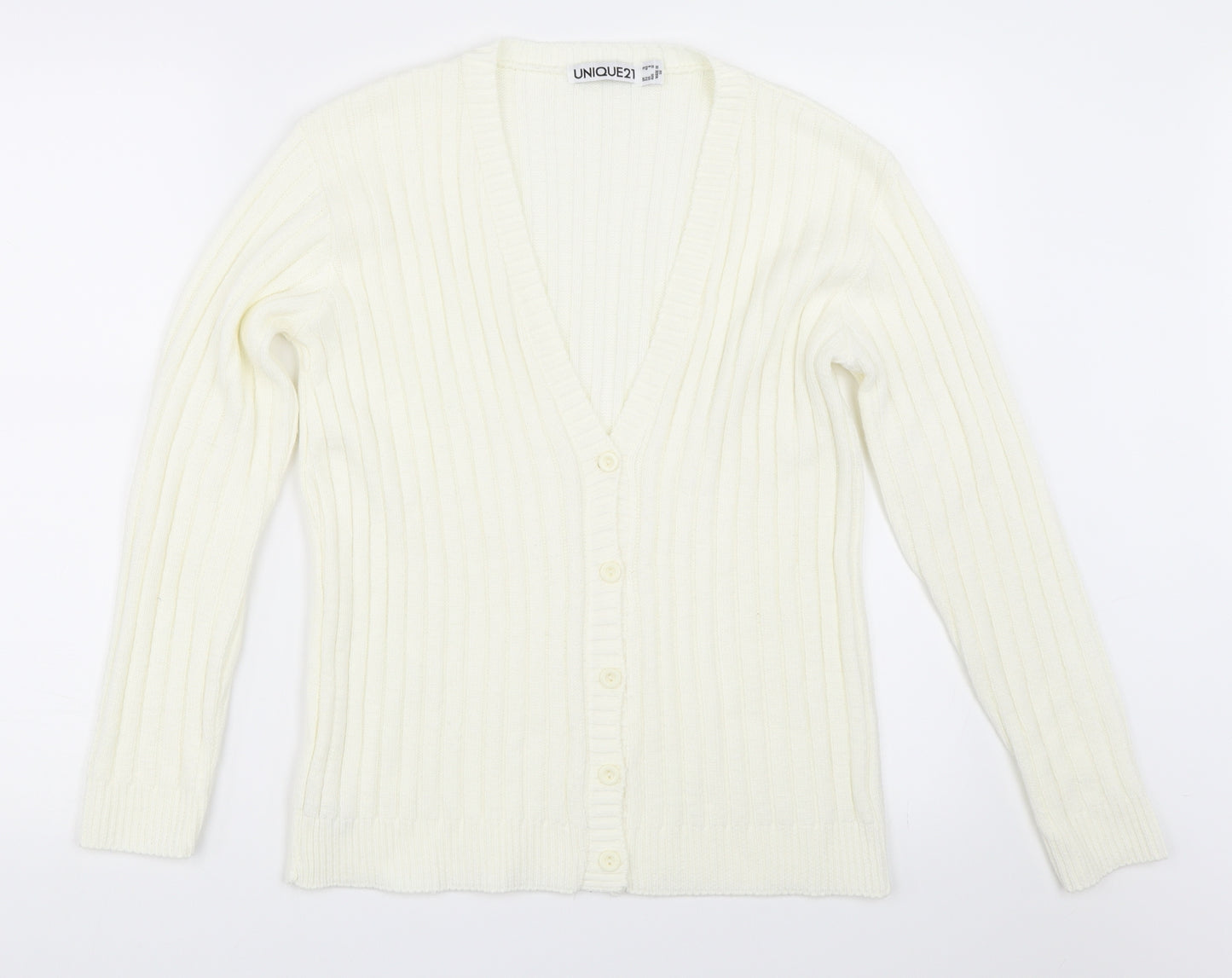 Unique 21 Womens Ivory   Cardigan Jumper Size 12