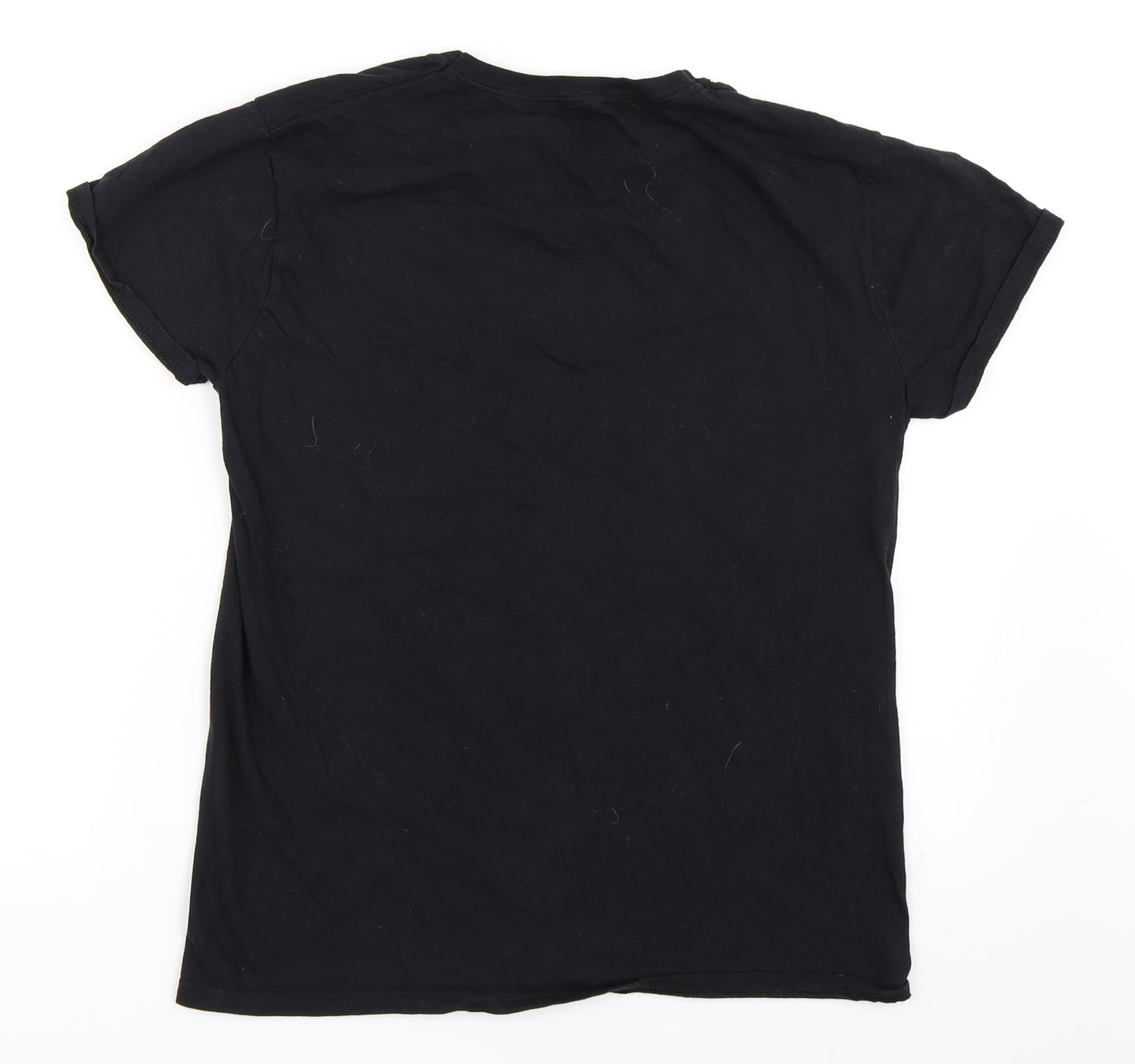 Preworn Mens Black    T-Shirt Size M  - skeleton halloween