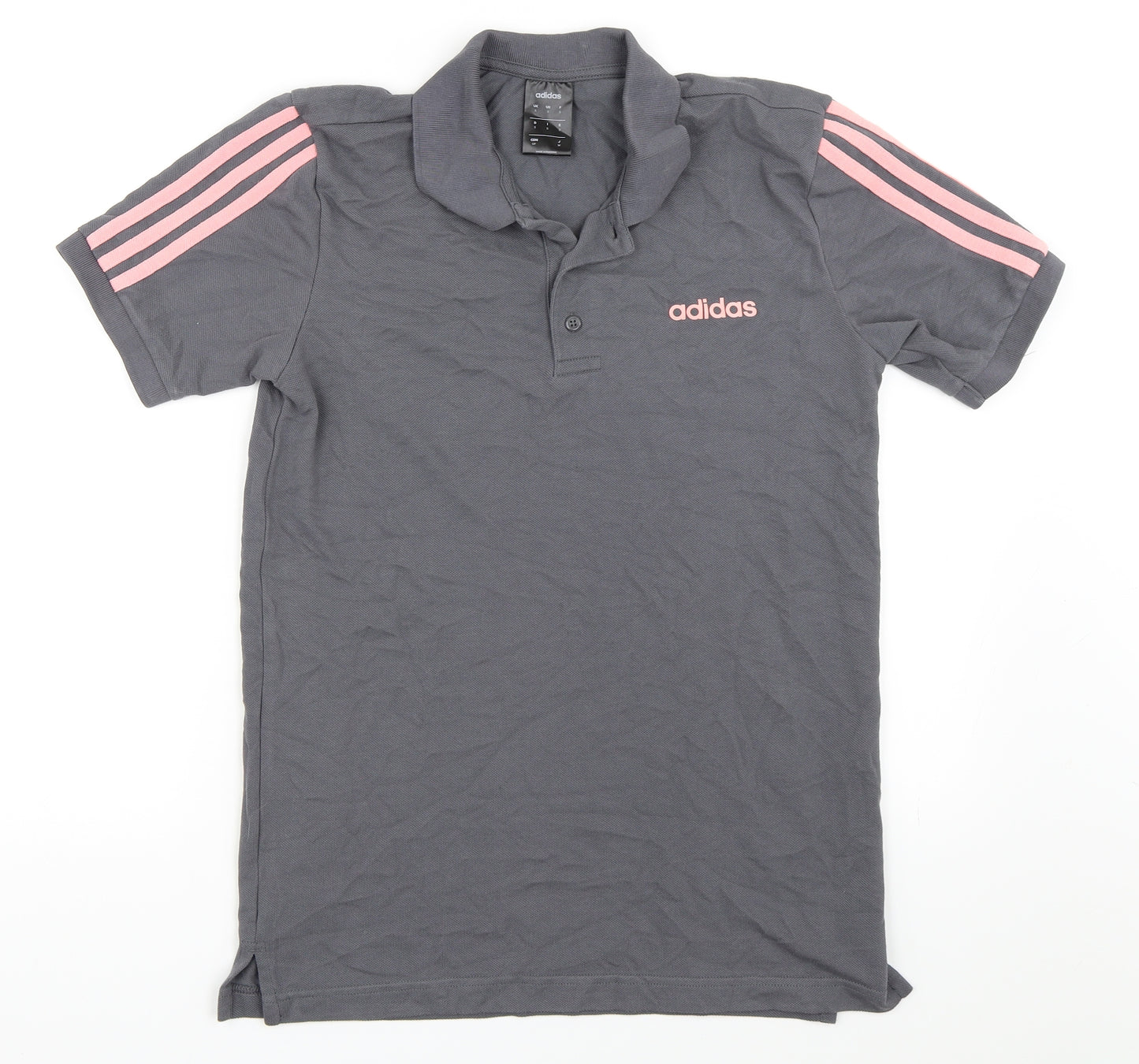 adidas Womens Grey   Basic Polo Size S