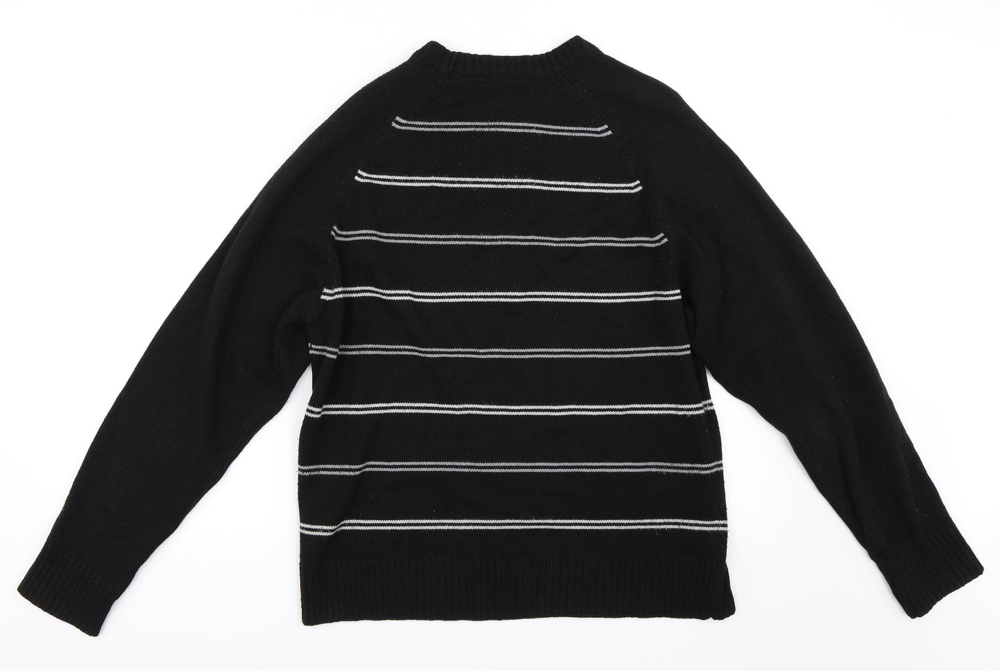 Cutting Edge Mens Black   Pullover Jumper Size L