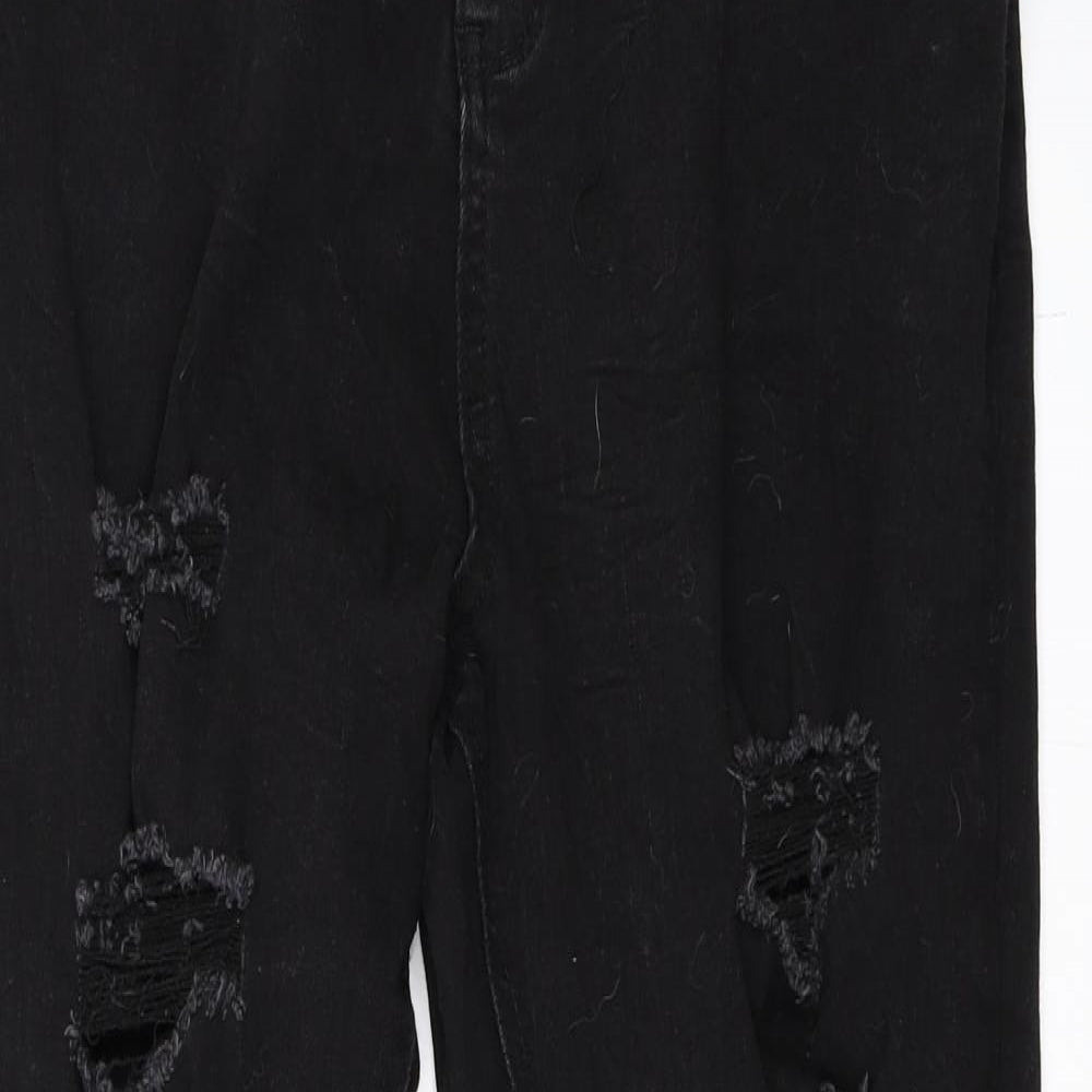 Missguided Womens Black  Denim Skinny Jeans Size 18 L27 in