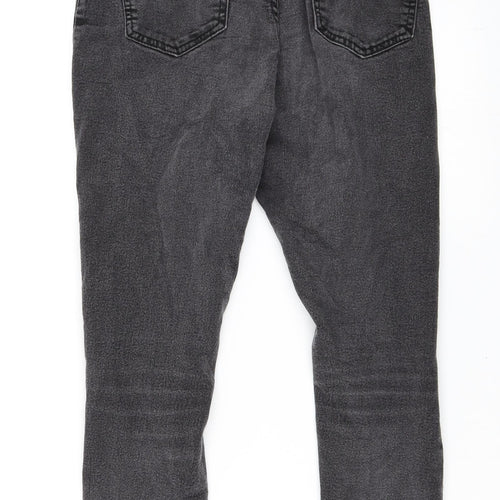 Boohoo Womens Black  Denim Skinny Jeans Size 10 L26 in
