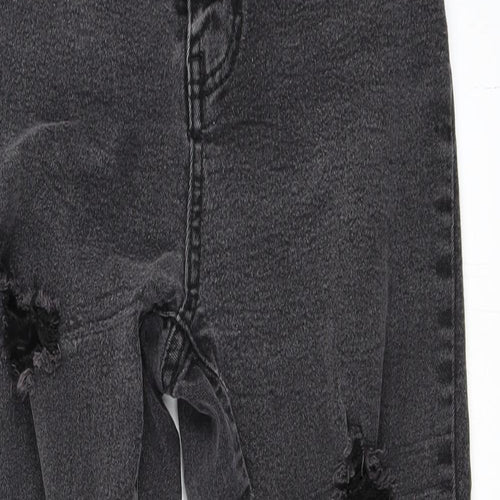 Boohoo Womens Black  Denim Skinny Jeans Size 10 L26 in