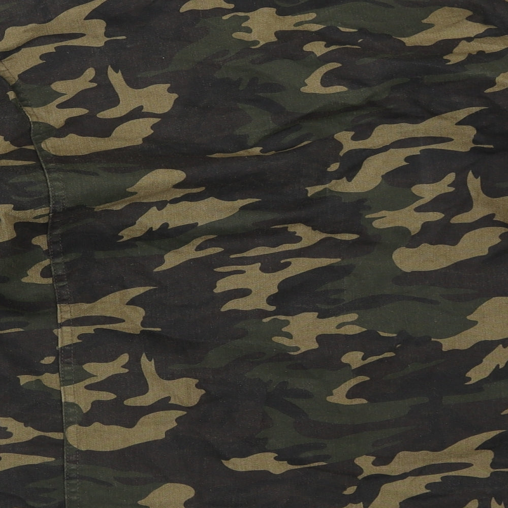 Preworn Mens Green Camouflage  Jacket  Size L