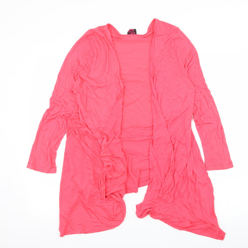 TG Womens Pink  Jersey Cardigan Jumper Size 16