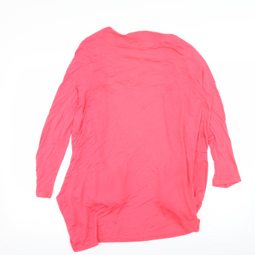 TG Womens Pink  Jersey Cardigan Jumper Size 16