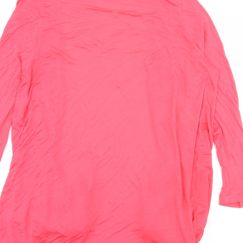 TG Womens Pink  Jersey Cardigan Jumper Size 16