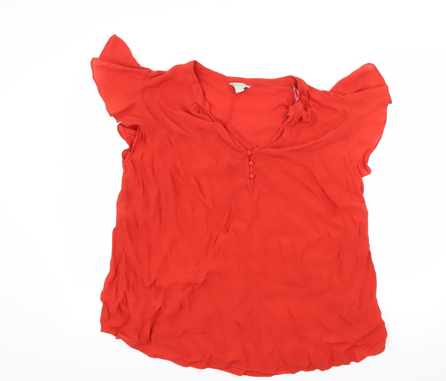 Monsoon Womens Red   Basic Blouse Size 20