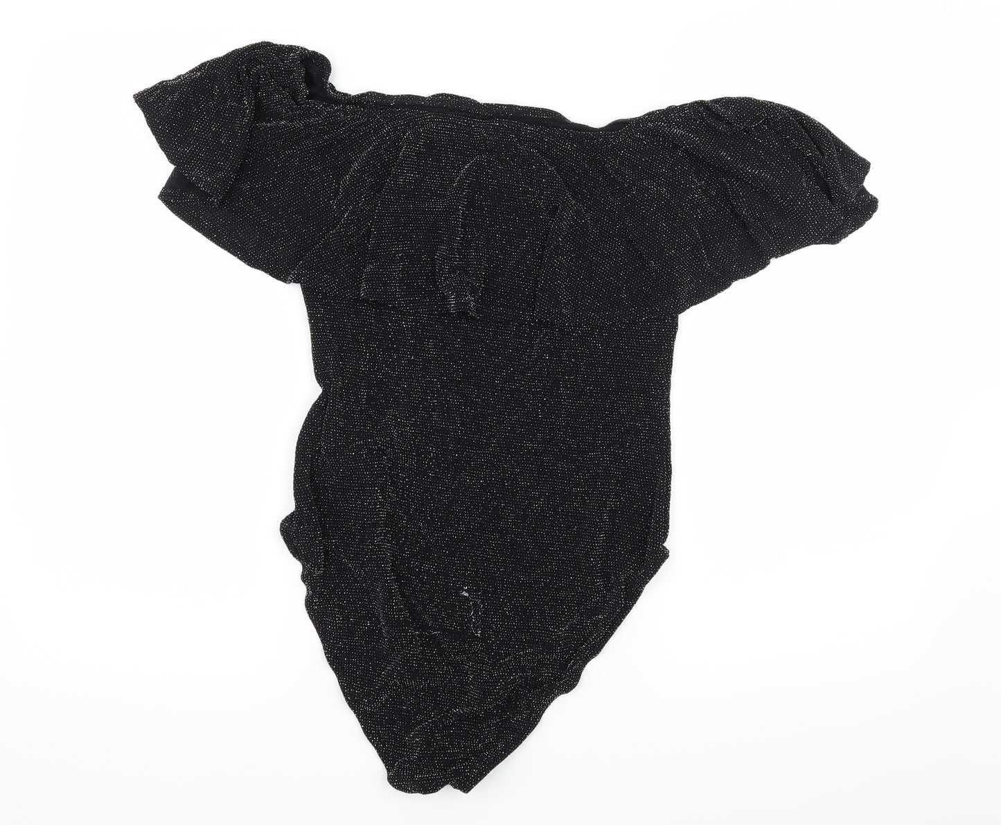 New Look Womens Black  Jersey Bodysuit One-Piece Size 18
