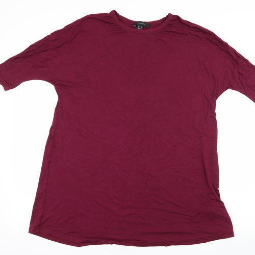 Atmosphere Womens Purple  Jersey Basic T-Shirt Size 10