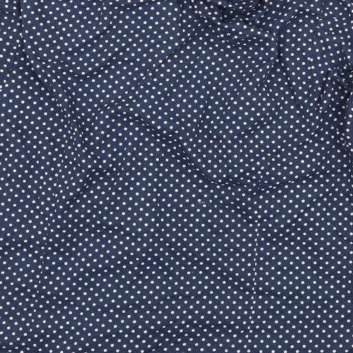 Papaya Womens Blue Polka Dot  Basic Button-Up Size 22