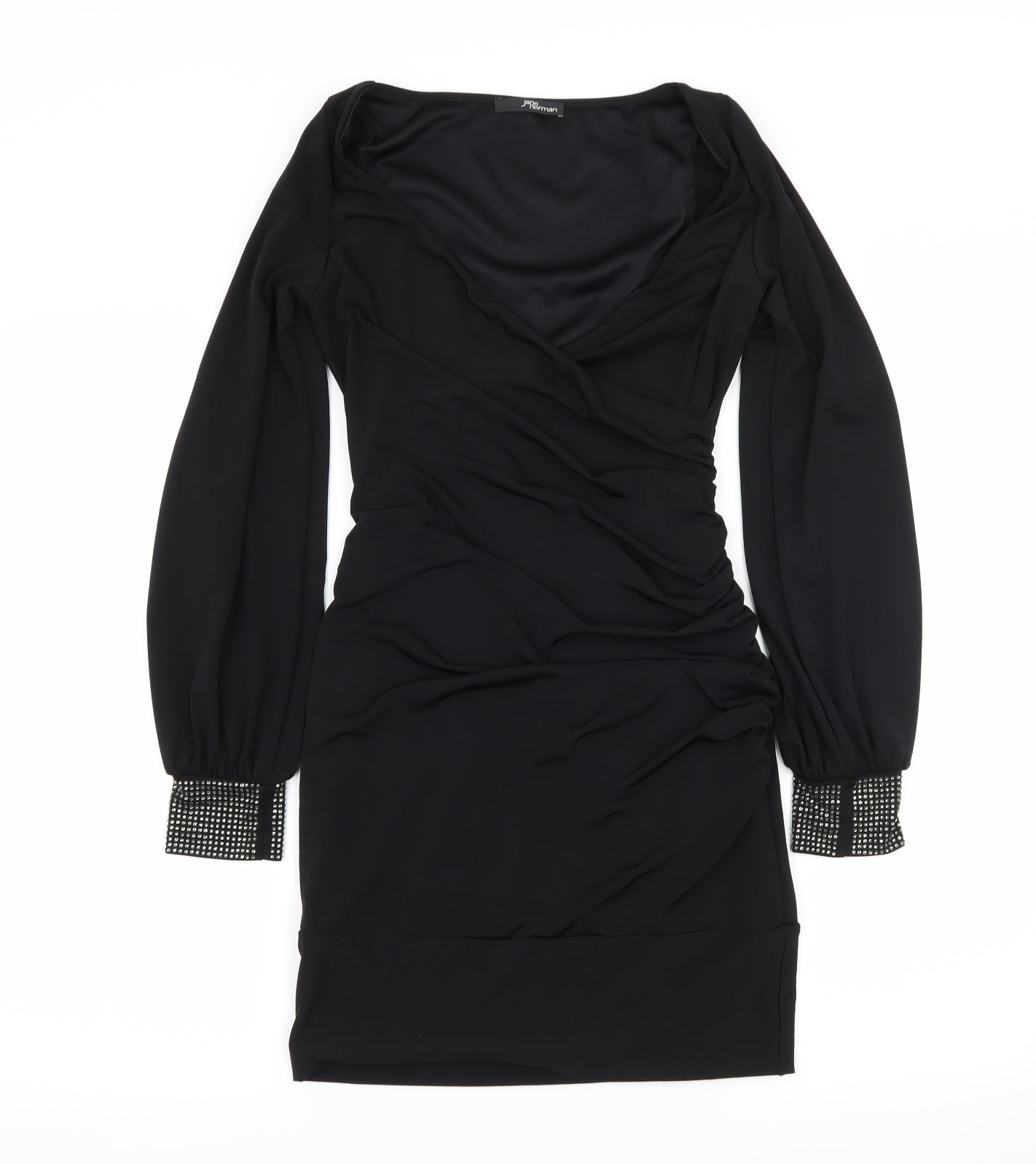 Jane Norman Womens Black   Ball Gown  Size 10  - Cut out sleeves
