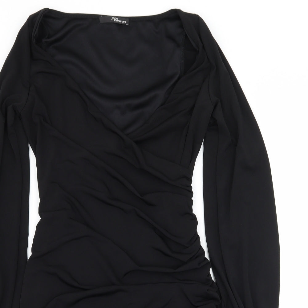 Jane Norman Womens Black   Ball Gown  Size 10  - Cut out sleeves