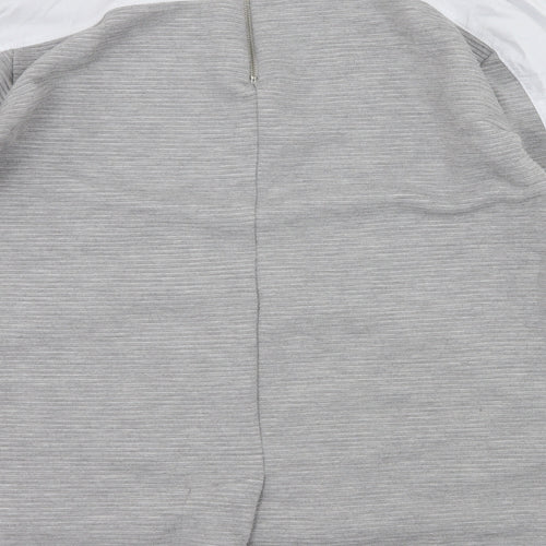 Bebe Plus Womens Grey   Basic Blouse Size L