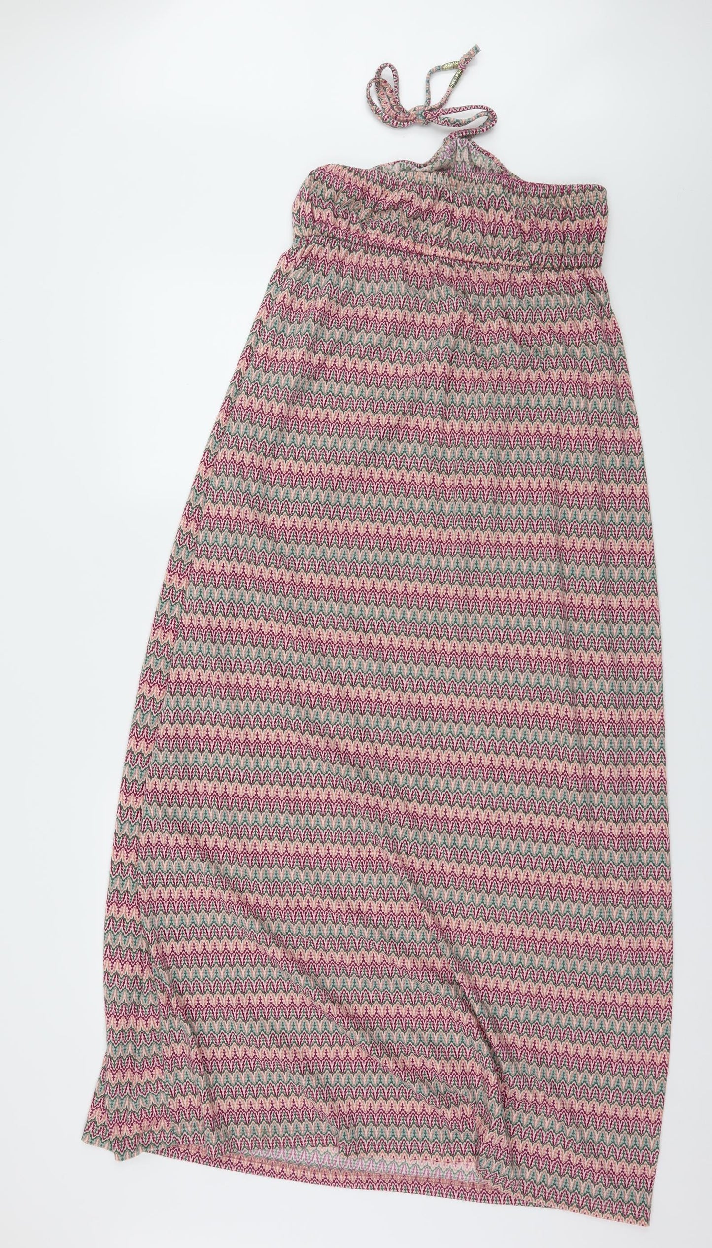 Preworn Womens Pink Geometric Jersey Maxi  Size M