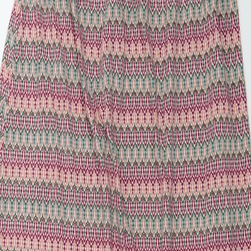 Preworn Womens Pink Geometric Jersey Maxi  Size M