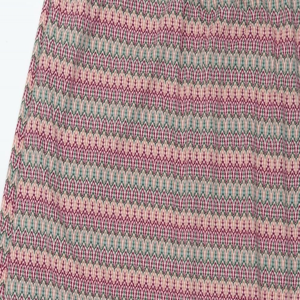 Preworn Womens Pink Geometric Jersey Maxi  Size M