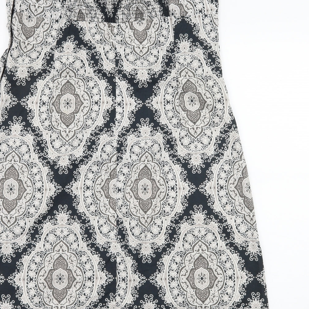 H&M Womens Blue Geometric  Slip Dress  Size 16