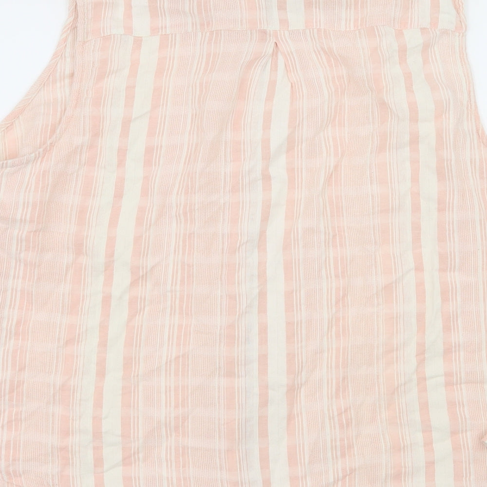 TU Womens Pink Striped  Basic Button-Up Size 22
