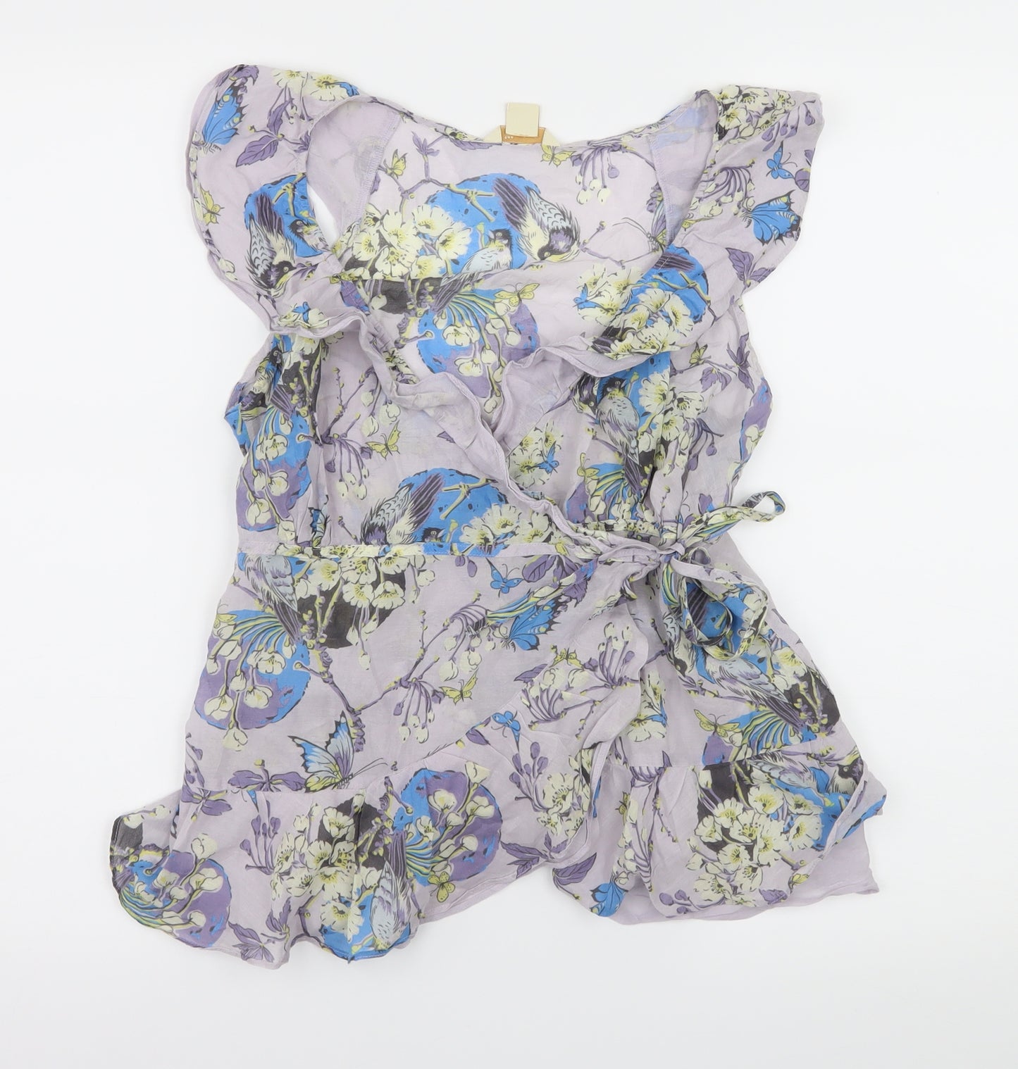 Monsoon Womens Pink Floral  Basic Blouse Size 8