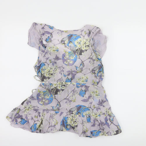 Monsoon Womens Pink Floral  Basic Blouse Size 8