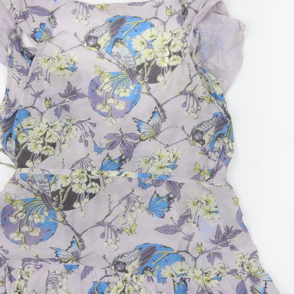 Monsoon Womens Pink Floral  Basic Blouse Size 8