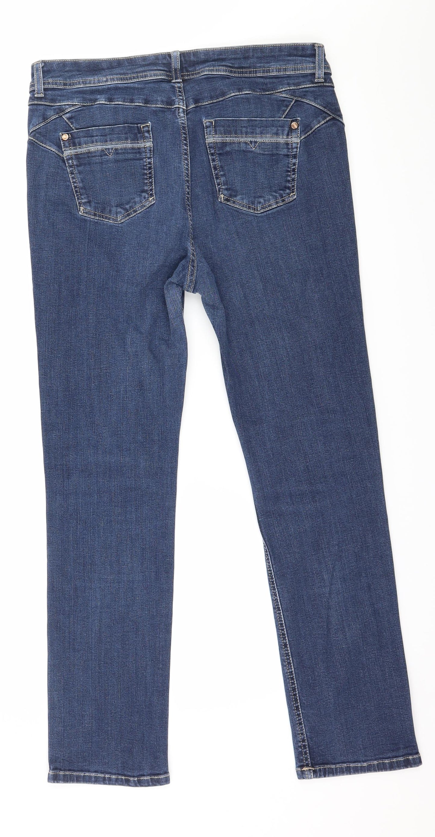 Per Una Womens Blue  Denim Skinny Jeans Size 12 L27 in