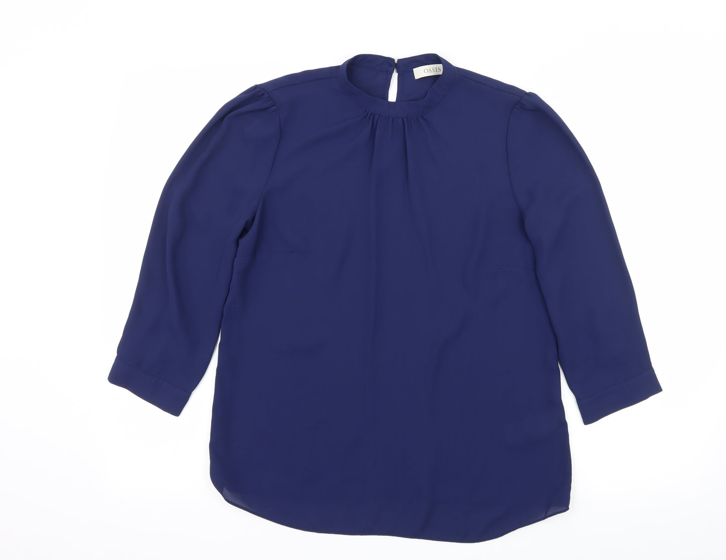 Oasis Womens Blue   Basic Blouse Size 10