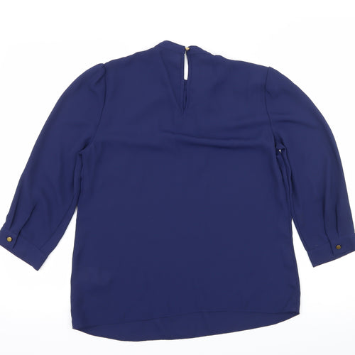 Oasis Womens Blue   Basic Blouse Size 10