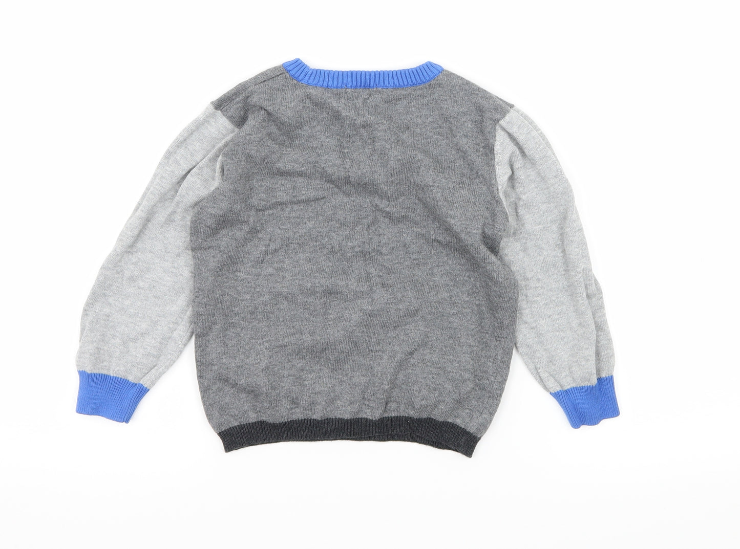 NEXT Boys Grey  Knit Pullover Jumper Size 12-18 Months  - Vroom