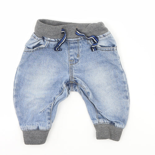 NEXT Boys Blue  Denim Jogger Jeans Size 3-6 Months