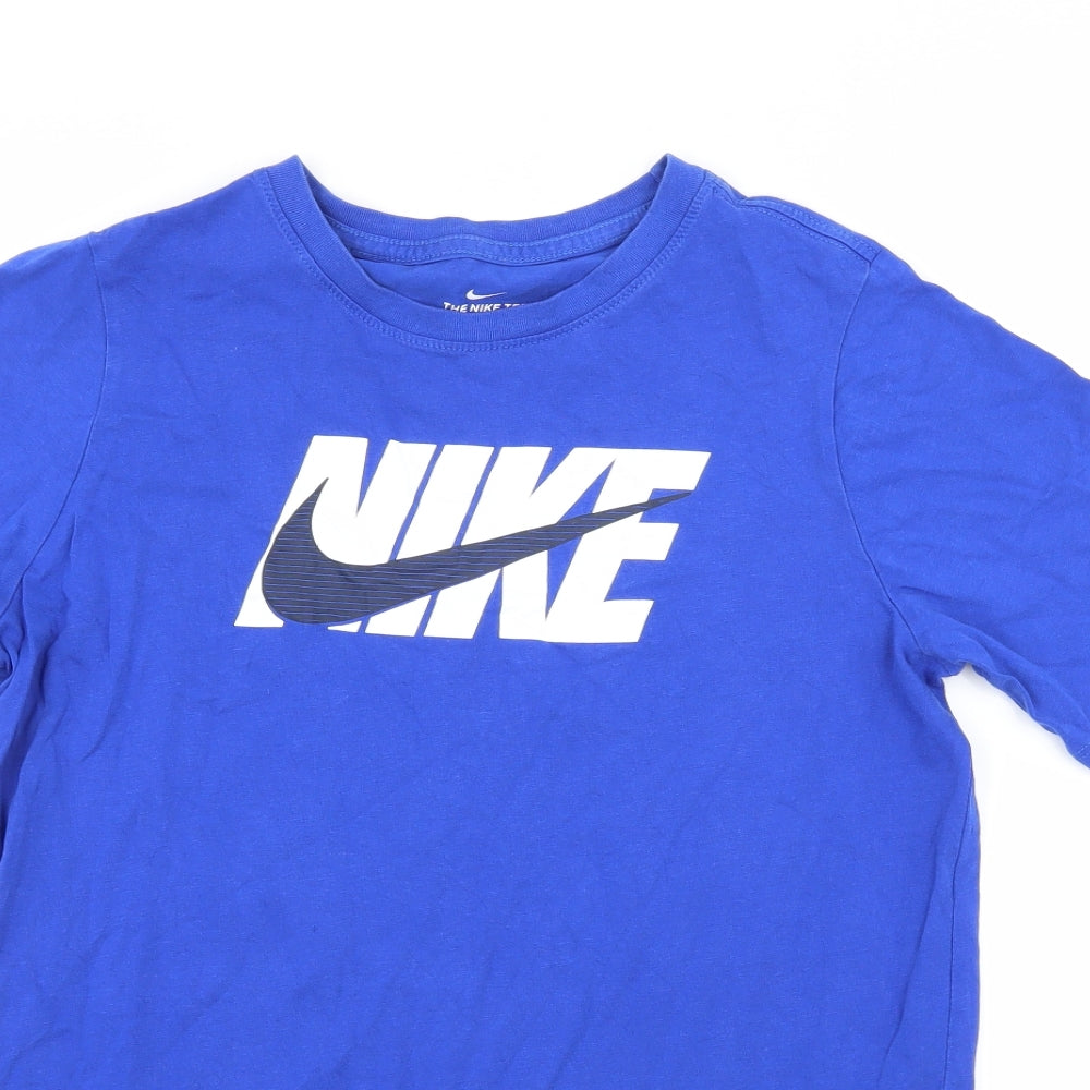 Nike Boys Blue  Jersey Basic T-Shirt Size 13 Years