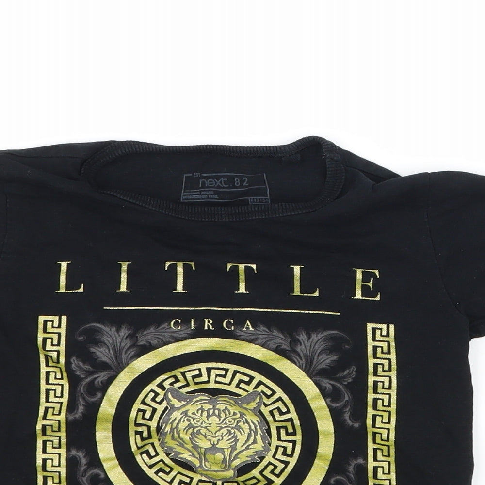NEXT Boys Black  Jersey Basic T-Shirt Size 3-4 Years  - Little Legend Slogan